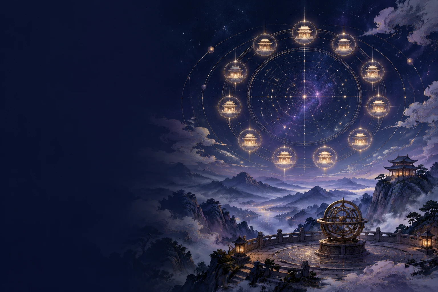 紫微智能体的星图与十二宫场景